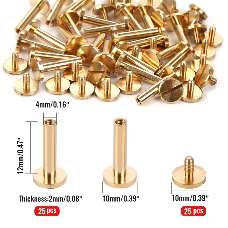 Chicago Binding Screws - 5 mm x 12 mm Binding