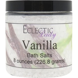 Vanilla Bath Salts by Eclectic Lady, 8 ounces