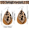 2 Pairs of Leopard Print Earrings, Women's Leopard Earrings, Boho