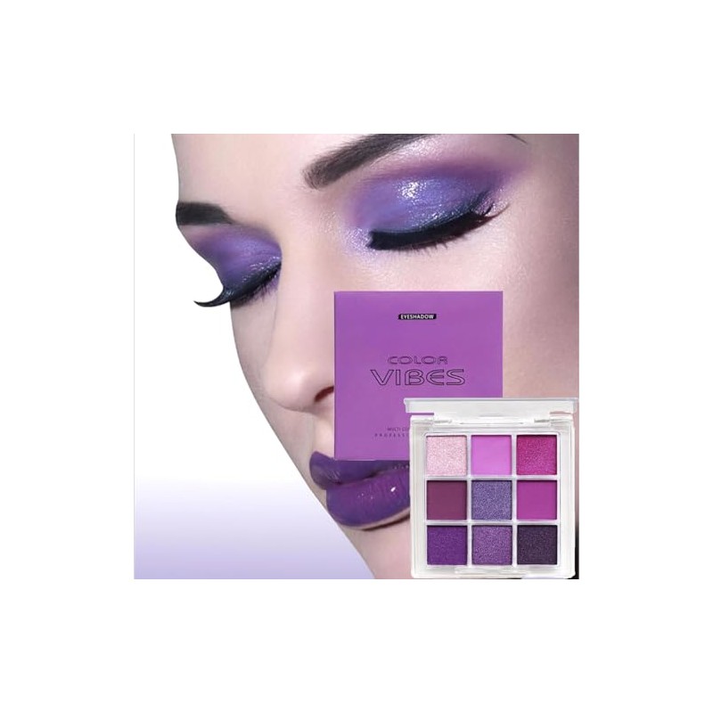 Paletas de Sombras de Ojos 9 Coloridas Profesionales Paletas de