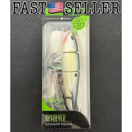 Googan Squad Catch Co REVOLVER Googan Squad Topwater Plopper 4.5” Fishing Bait, Sexy Shad