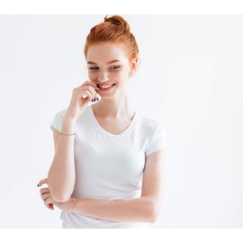 KGBNCIE Morse Code Bracelet 925 Sterling Silver Beads on Silk Cord Secret Message confidence bracelet Gift Jewelry for her