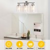 Unicozin 3 Light Vanity Lights, Brushed Nickel Wall Sconce Light