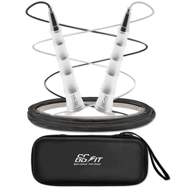 66FIT High Speed Jump Rope,Threadless Self-locking Design, Weighted Jump Rope,