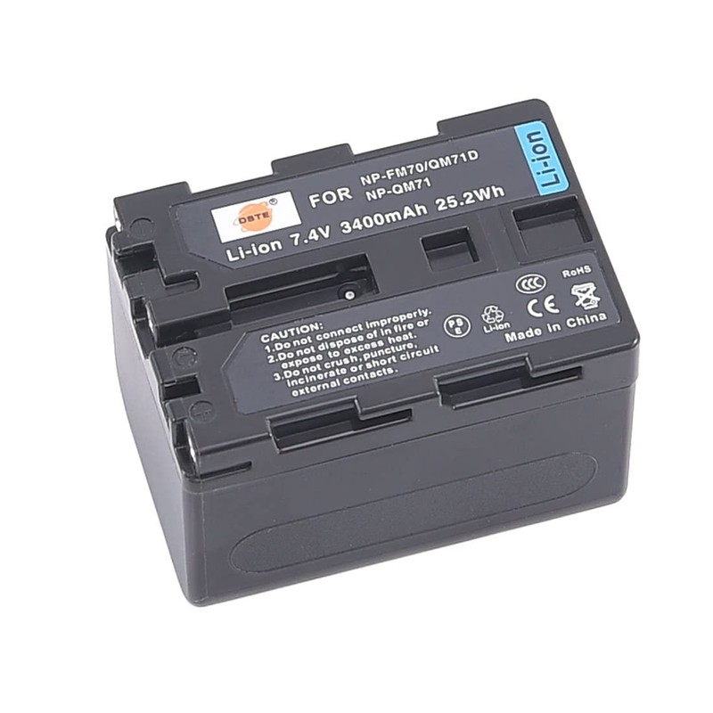 DSTE® NP-QM71D Battery + Charger DC01 for Sony NP-QM70 NP-QM71