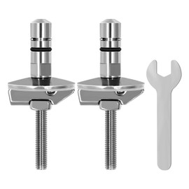 RUNYU 2 Stück WC Sitz Befestigungsscharnier, M6 × 71,5mm WC Sitz Befestigung, Edelstahl WC Deckelscharnier Befestigungshalterung, Kompatibel mit Haro und Luvett