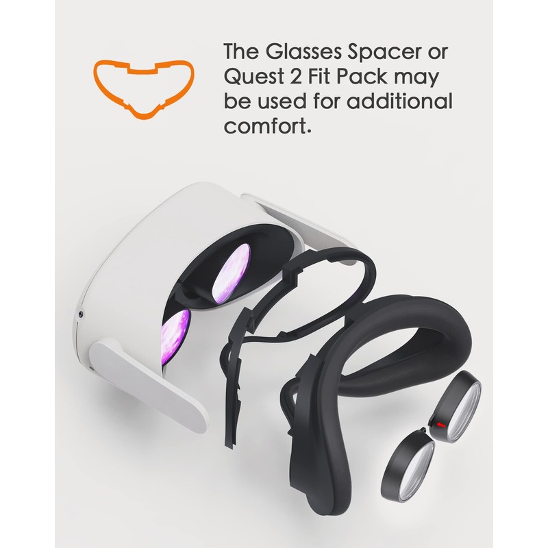 Amavasion Glasses Lenses Compatible with Quest 3S/2, VR Lenses Insert