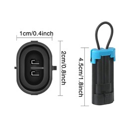 2Pcs Seat Belt Bypass Override Harness Plug for Polaris RZR Ranger 570-1000 XP, General Seat Belt Harness Override for Can Am Defender Commander 1000 Maverick X3 Bypass Connector Plug Accessories (2)