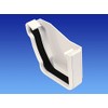 OSMA White 111mm Gutter External Stopend Left Hand for Stormline