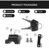 Motorcycle Helmet Lock, 2Pcs Universal Motorcycle Helmet Anti-Theft Security Helmet