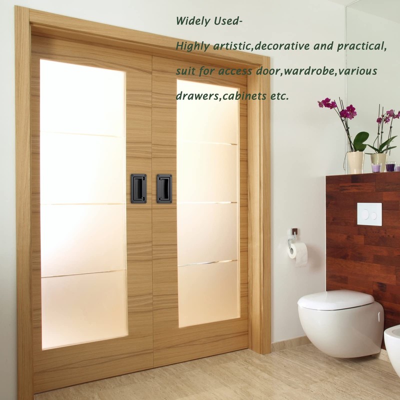 YUDTKK 2 Pack Zinc Alloy Recessed Pull Handles Container Handle