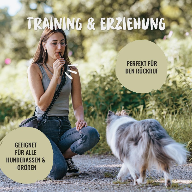 Rudelkönig Dog Whistle for Recall - Professional Training Whistle with