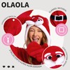 OLAOLA Unisex Adult Christmas Costume, Adult Santa Onesie, Plush Xmas