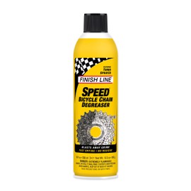 Finish Line Speed Bike Degreaser – Powerful Dry Formula for Bicycle Chains, Gears, and Disc Brakes, Turbo Spray Cleans Fast, Evaporates with No Residue, 18 oz