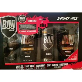 Bod Man Sport Pak Set - Bod Man Black Warm & Sexy