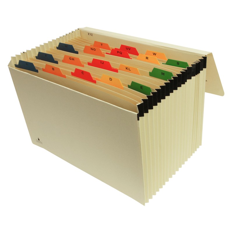 Cathedral Products | 19 Pocket Manila Expanding File With Lettered