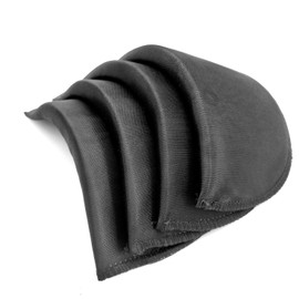 YEQIN (TM) 2 Pair Soft Foam Padded Shoulder Pad for Blazer Clothes Sewing Accessories Craft DIY (Black)