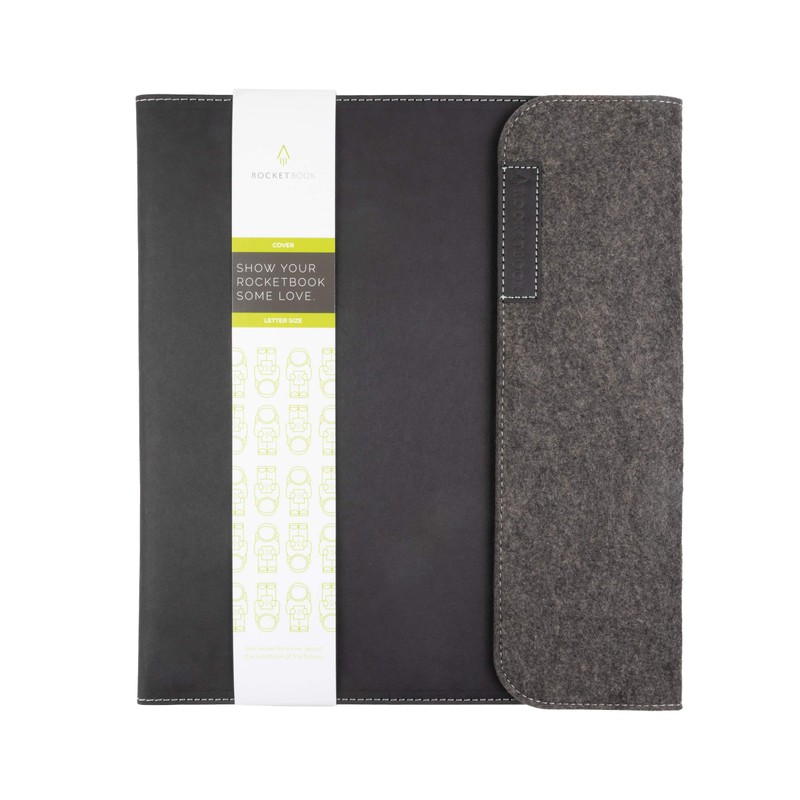Rocketbook Smart Notebook Folio Cover - Dark Matter Black For