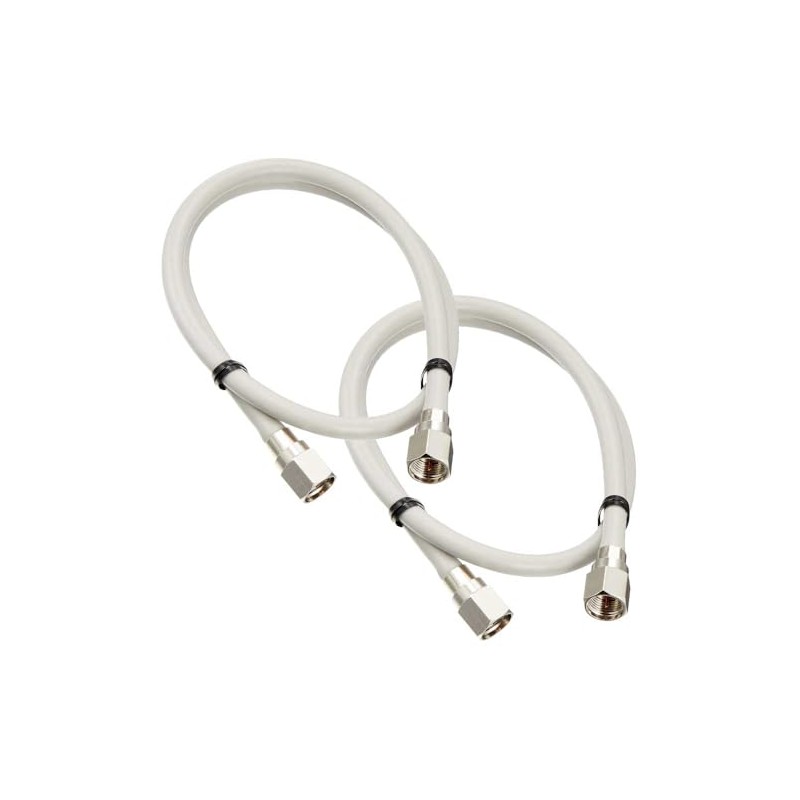 S4-FP-FP-0.5-2P Set of 2 4K 8K Compatible TV Antenna Cable