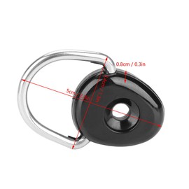Alomejor, D Ring, Kayak, Canoe, Boat, Fishing, Rigging, Nylon, Stainless Steel, Black