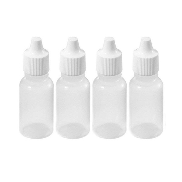 50pcs 15ml Empty Plastic Dropper Bottle to Fall Out Refillable