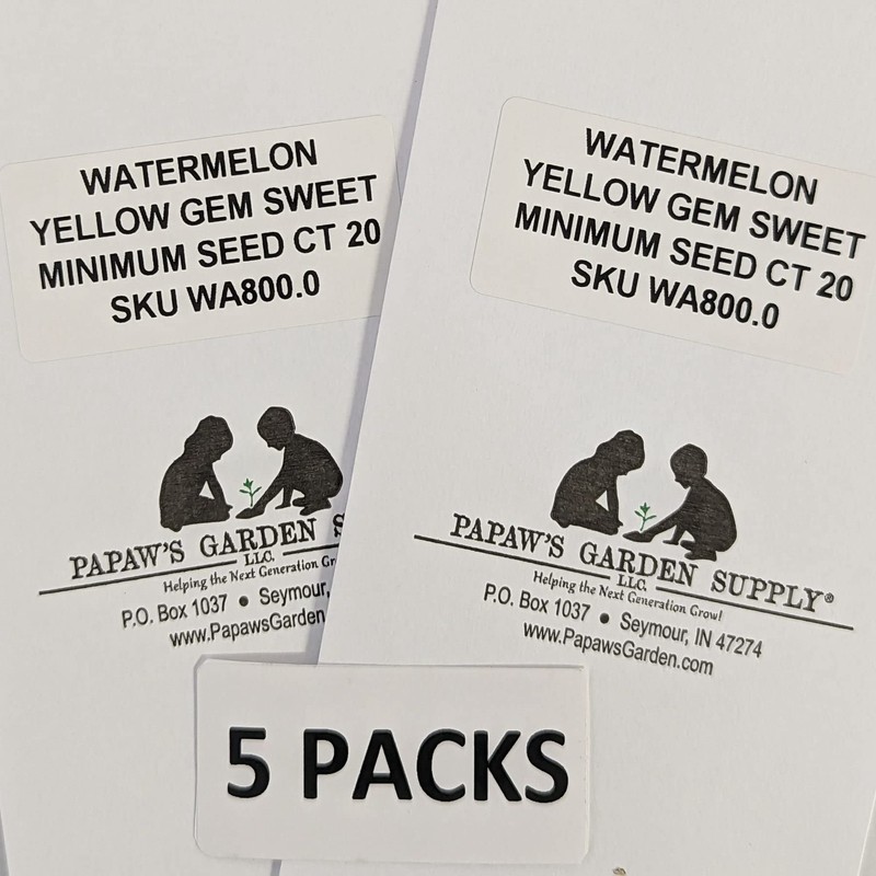Yellow Gem Sweet Watermelon Seeds 20 Seed CT