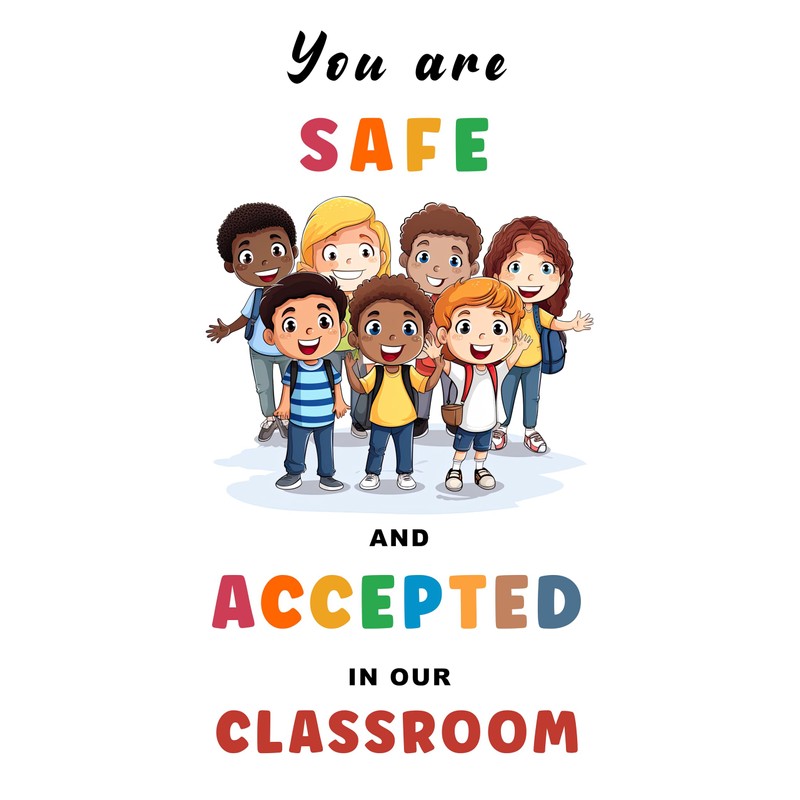 bqw Diversity Posters for Classroom Decor - 11x17 Inch Inclusion