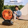 BINUYASHA Rechargeable Camping Fan with 20000mAh Battery, 8-Speed Stepless Control,