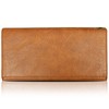 Edwin Retro Synthetic Leather Long Wallet, Embossed Logo, Synthetic Leather,