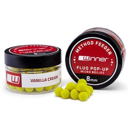 Tandem Baits Method Feeder Fluo Pop-Up 8 mm Vanilla Cream Carp Bait Carp Fishing without Effort, Bait for Large Fish Fishing, Carp Accessories for Professionals & Hobby Fishers
