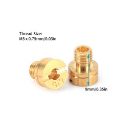 Yctze 10pcs Mikuni Main Jet Carb Main Jets Main Jet Kit Main Jet Dellorto Si Carb Carburetor Main Jet Kit Slow Pilot Jet Kit Set for Mikuni Vm22/24/26/30 Engine Dirt Pit Bike Parts