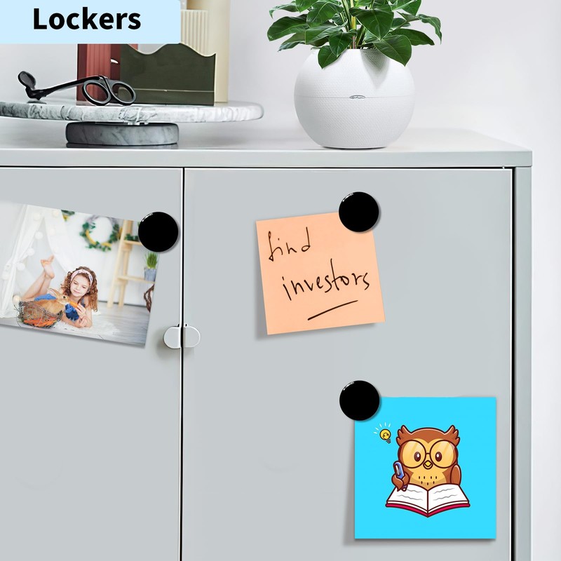 QOJOPU Fridge Magnets,10 Pack Strong Small Heavy Duty Magnets, Decorative