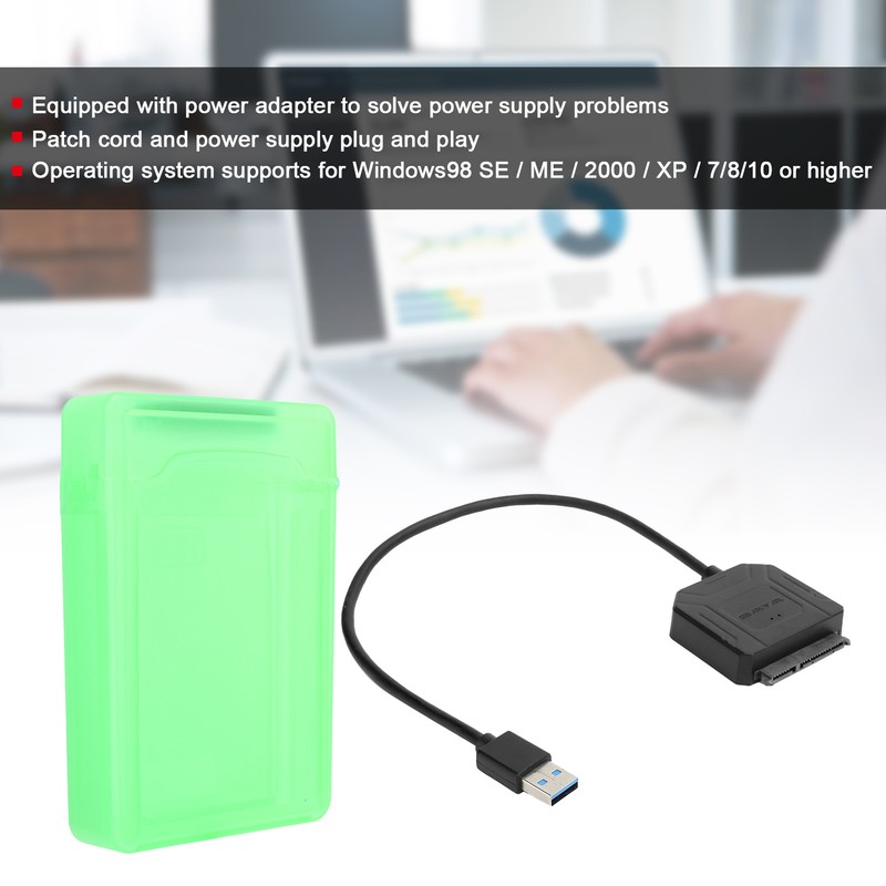 Hard Disk Adapter Cable HDD/SSD Converter Cord with Power Supply