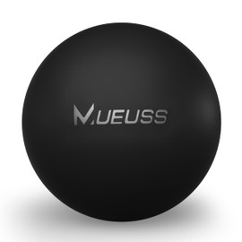 MUEUSS Massage Ball Massage Lacrosse Balls Physical Massage Therapy Ball for Deep Tissue, Trigger Point, Muscle Knot, Yoga & Myofascial Release 1 Packs, Black