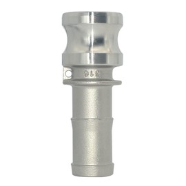 VARMHUS Stainless Steel 316 Hose Barb Fitting Type E Trash Pump Adapter Male Camlock,Type E Cam and Groove Hose Fitting (1")