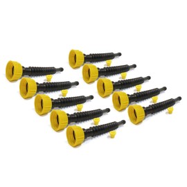 The ROP Shop | (Pack of 10) Flexible Gas Can Spout Kits with Filter Screen, 1/2" Vent Plug Base