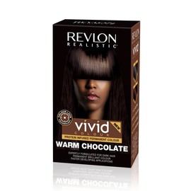 Revlon Realistic Vivid Colour Protein Infused Permanent Color Hair Dye with Color Lock Technology, Warm Chocolate 110ml