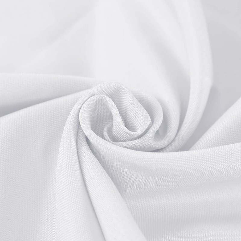 luccido 6 Pack Round Tablecloth 70 Inches White Table Cloth