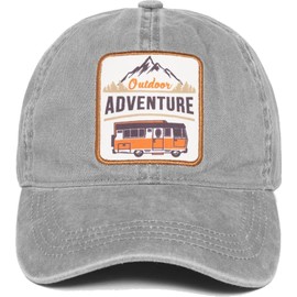 Funky Junque Dad Hat - Outdoor Adventure - Grey