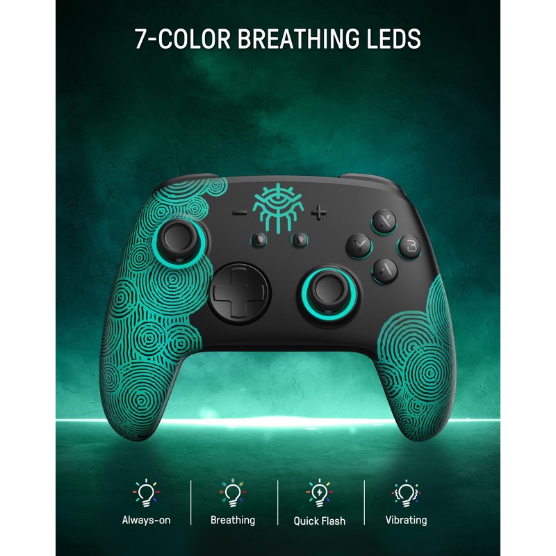 [Luminous Pattern] Switch Pro Controller Wireless Compatible with Switch Manette/OLED/Lite,