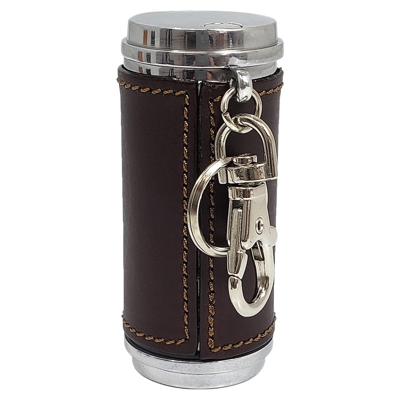 Orobianco ORA-001 Portable Ashtray, Brown, Ashtray, Smoking Goods, Genuine Leather,