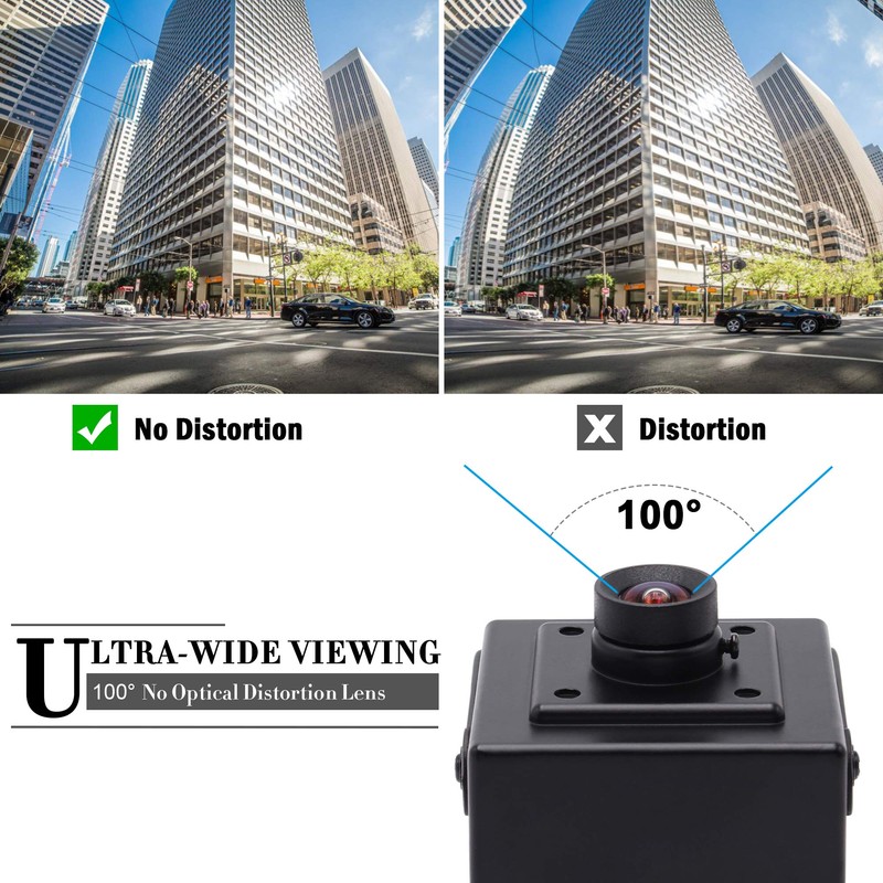 ELP 5MP 5MP Webcam USB 100 Degree Distortion-Free Lens 5MP