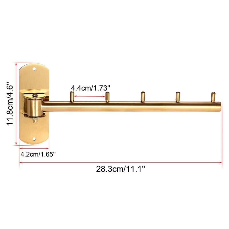 Sumnacon Clothes Rack, 2 Pcs Stainless Steel Clothes Hanger, Wall