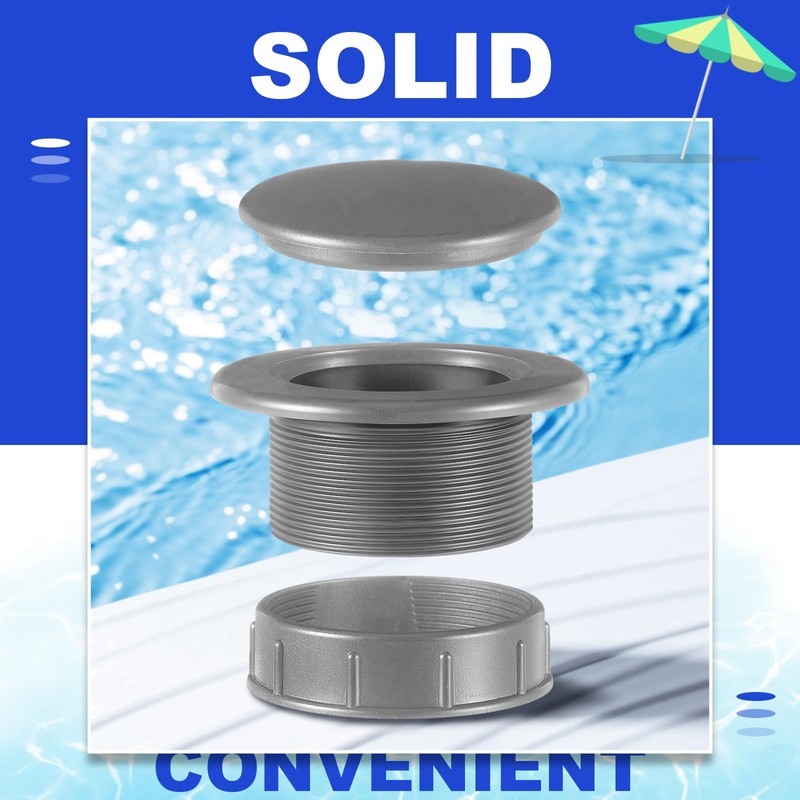 2 Sets Patio Table Umbrella Hole Ring Plug Cap Set,