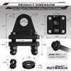 AUTMATCH D Ring Shackle Mount with Backer Plate (2 Pack)
