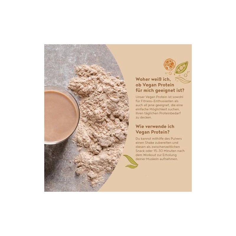 Veganes Proteinpulver | Cookie Dough | 1.2kg Eiwei√üpulver | Premiumqualit√§t