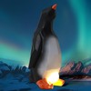 Ammonite Penguin Egg Lamp,3D Laying Egg Lamp, Funny Resin Night