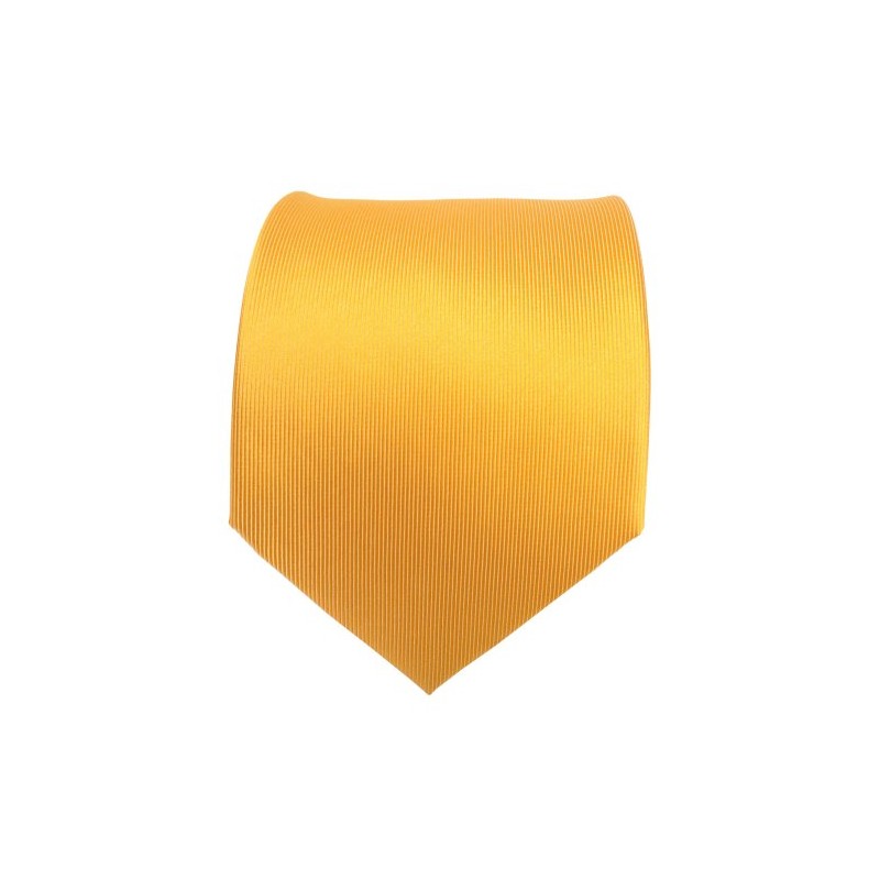 TigerTie Designer Silk Tie Yellow Sun Yellow Plain Tie Silk