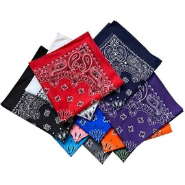 Pañuelo unisex de cachemira 100% algodón, fabricado en Estados Unidos, Turquesa Estados Unidos, One Size : 22" x 22"