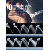 Pavezo 5-Inch High Pressure Handheld Shower Head with 10-Mode Powerhead,